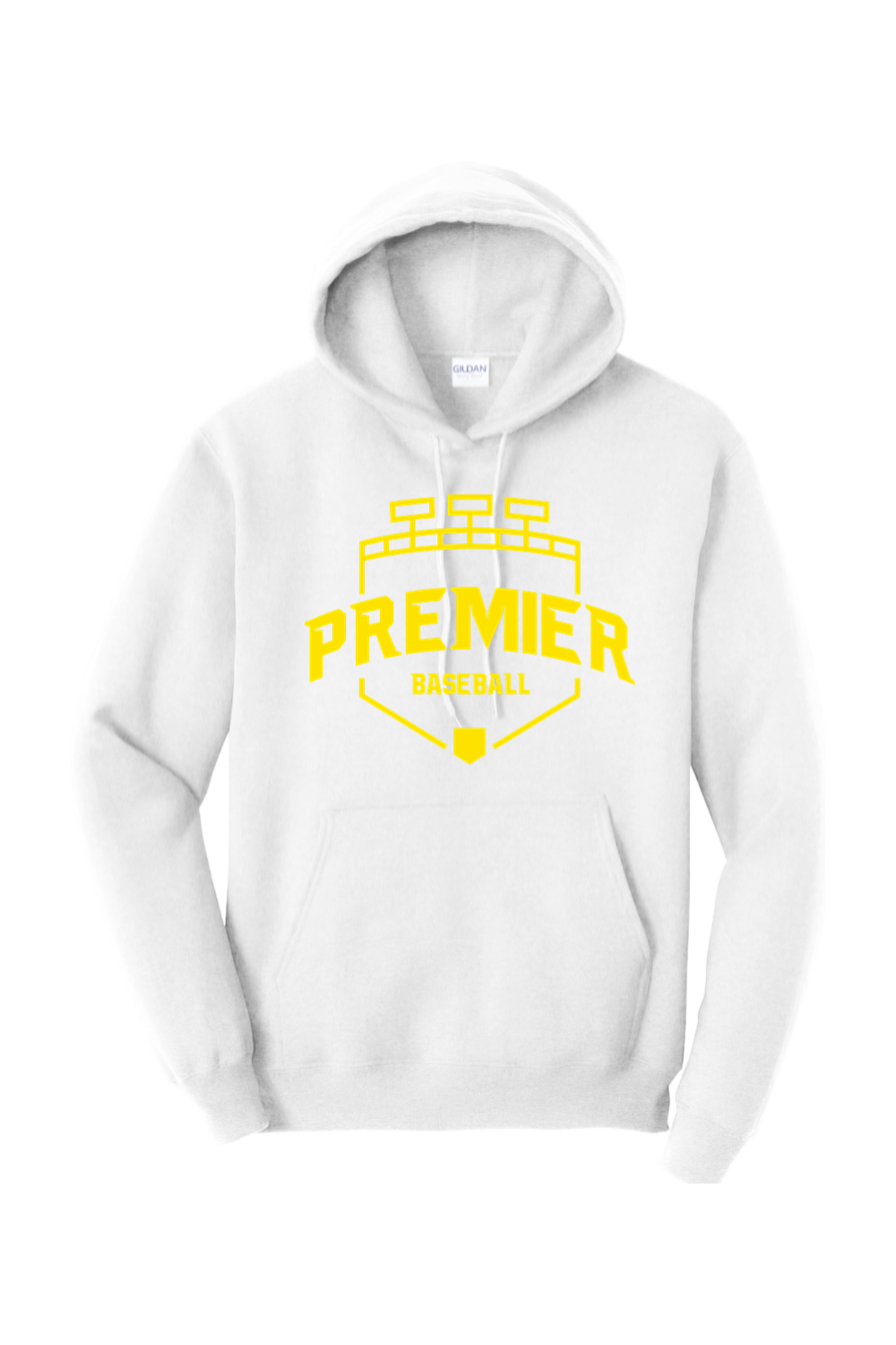 Premier Baseball OR Hooded Sweatshirt - Yellow Logo