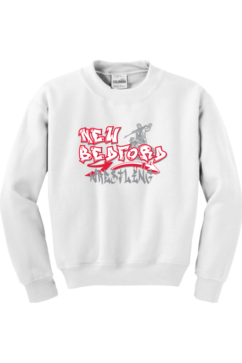 New Bedford Wrestling DTF Youth Heavy Blend Crewneck Sweatshirt