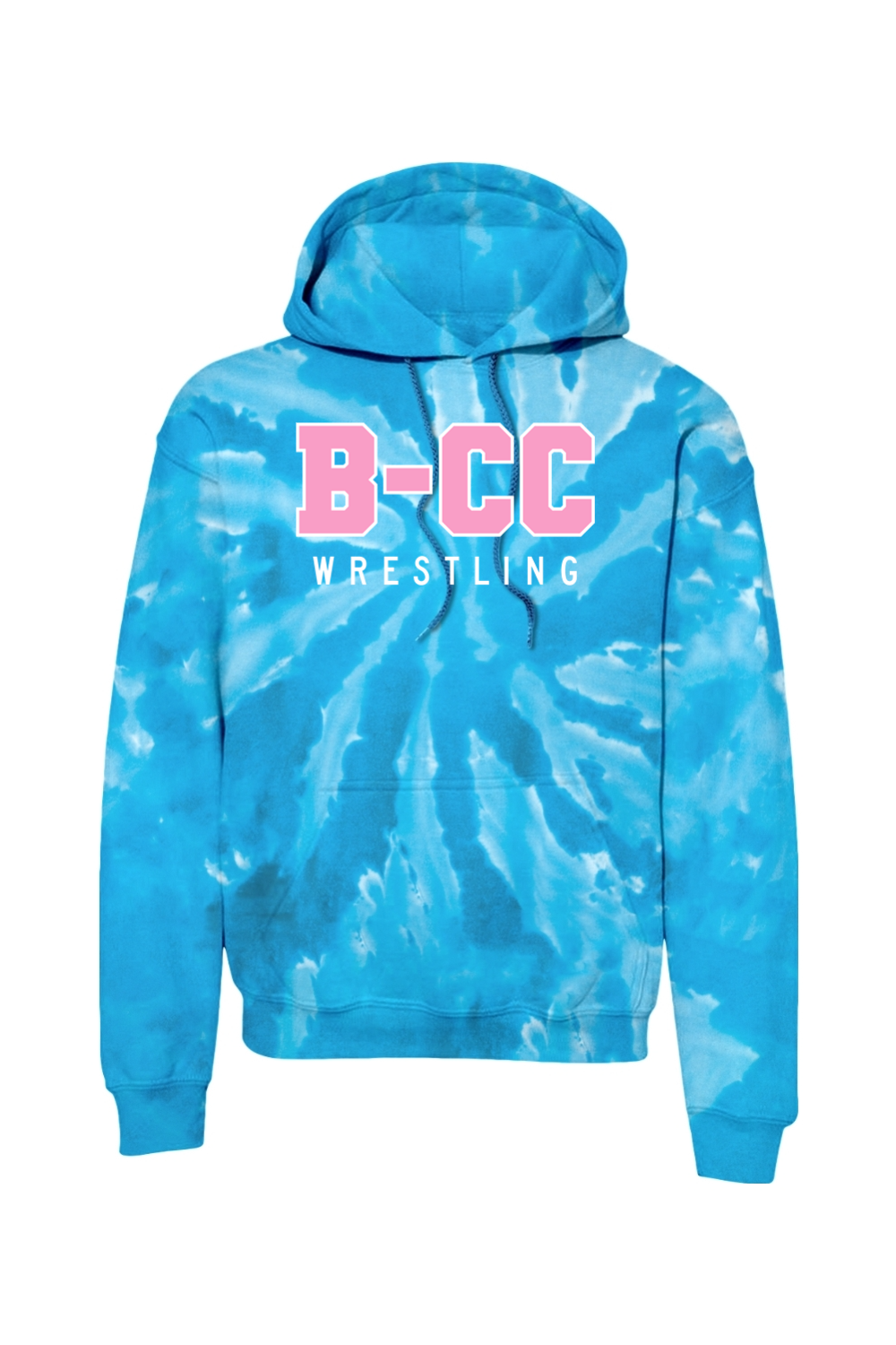 B-CC Wrestling DTF Tie-Dye Pullover Hooded Sweatshirt