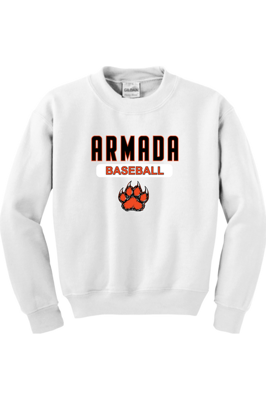 Armada Baseball Youth Heavy Blend Crewneck Sweatshirt