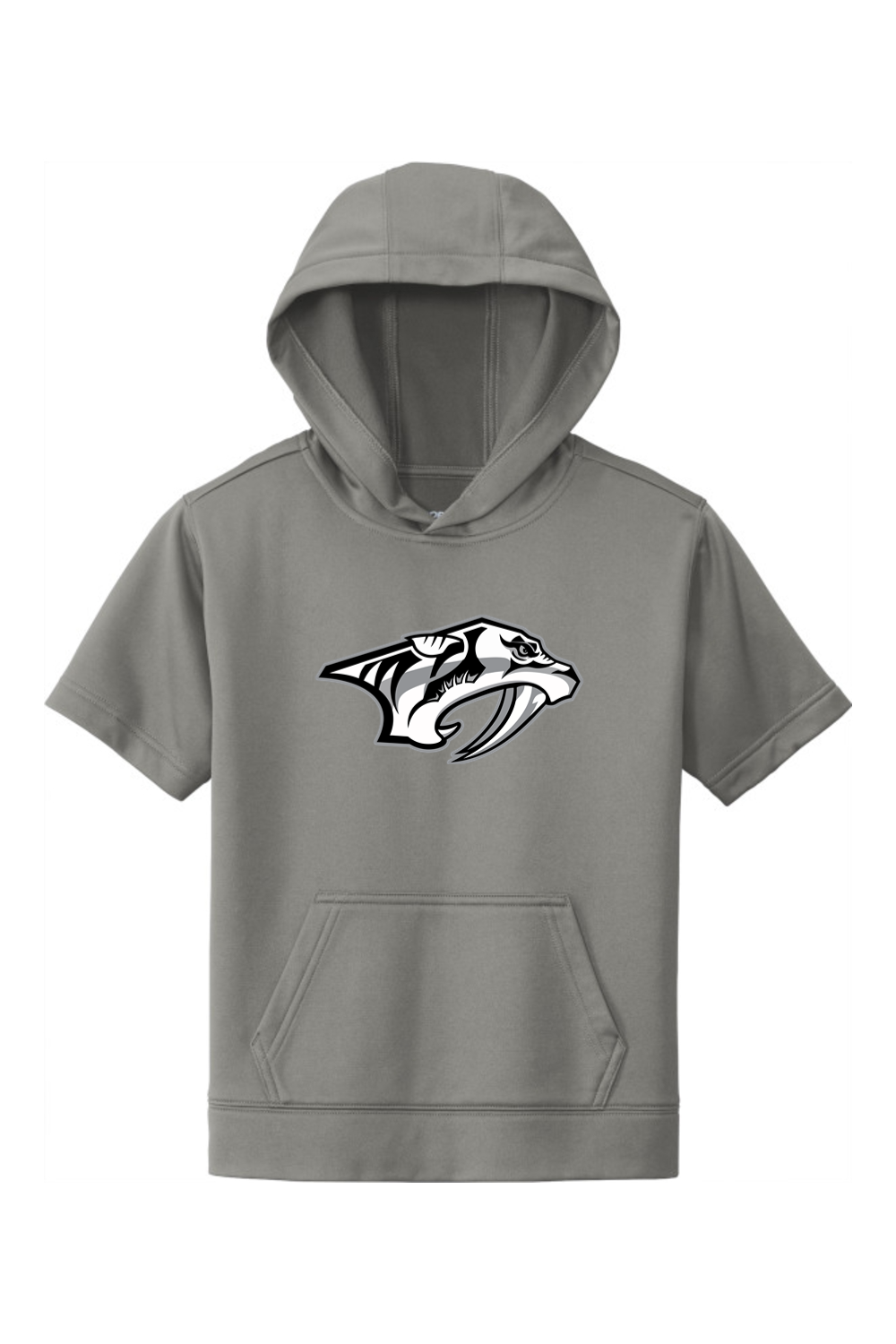 Plymouth Wrestling Youth Fleece Short Sleeve Hooded Pullover