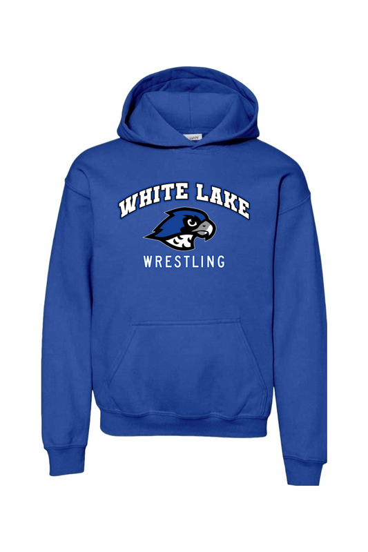 White Lake MS Wrestling DTF Youth Heavy Blend Hooded Sweatshirt