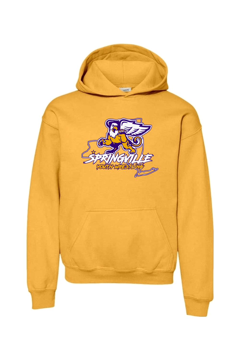 Springville Youth Wrestling YOUTH SIZED Heavy Blend Hooded Sweatshirt
