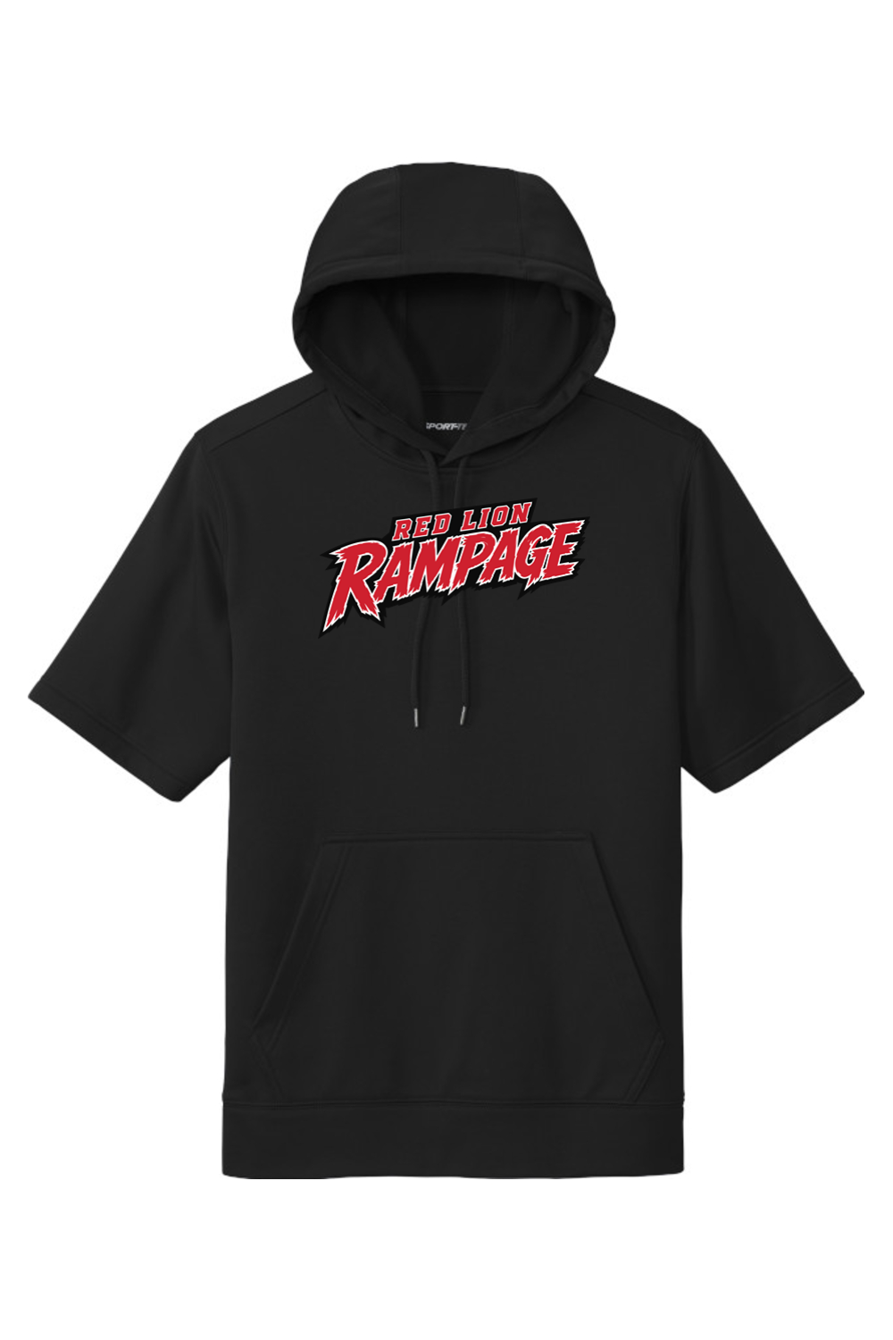 Red Lion Rampage DTF Fleece Short Sleeve Hooded Pullover