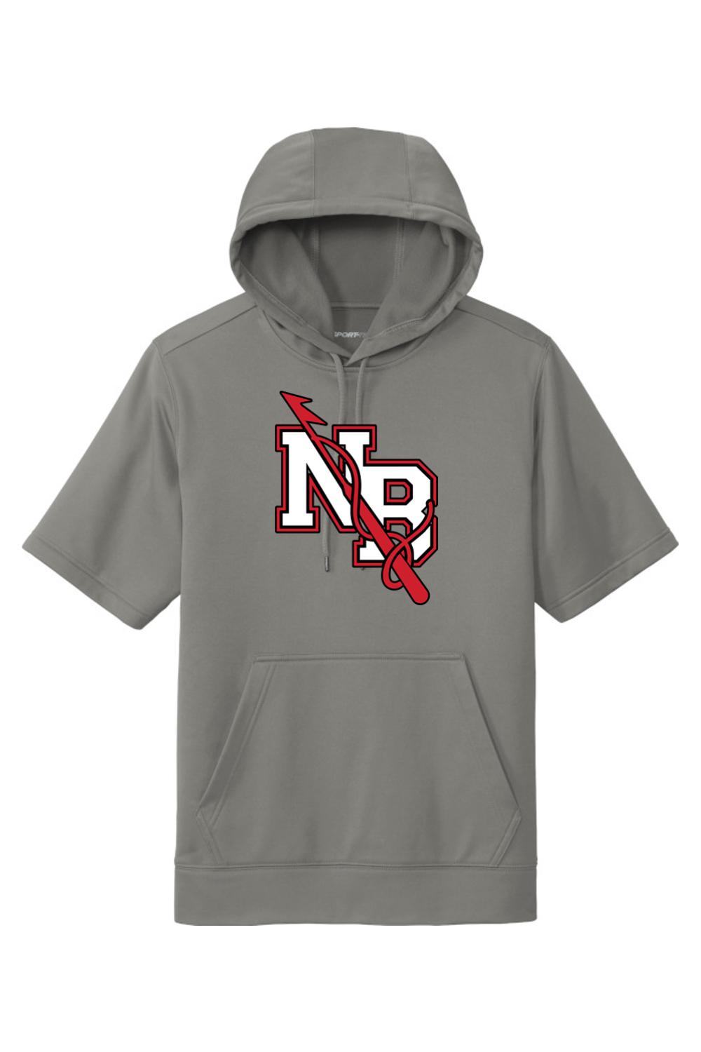 New Bedford Wrestling DTF Fleece Short Sleeve Hooded Pullover