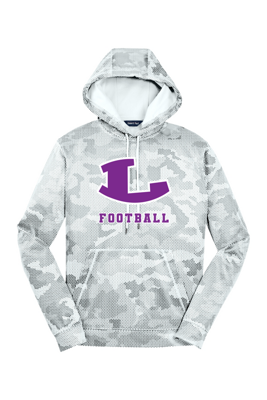 Spartans Football DTF CamoHex Fleece Hooded Pullover