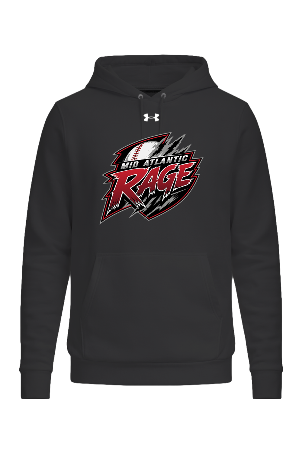 Rage Baseball DTF Under Armour Men's Team Icon Fleece Hooded Sweatshirt
