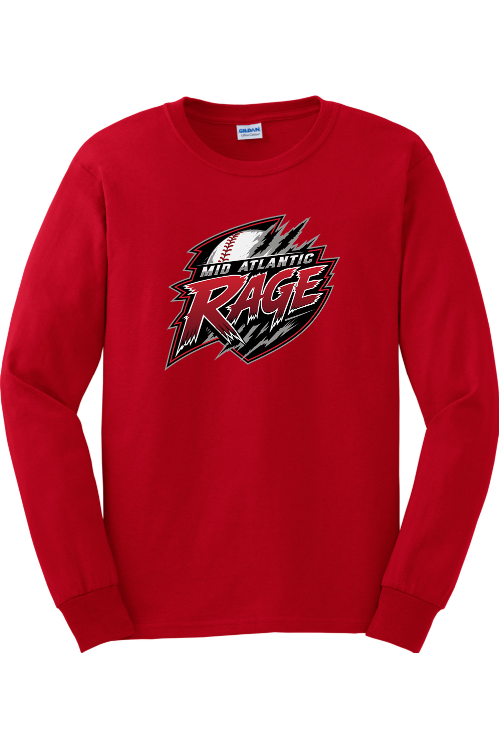 Rage Baseball DTF Cotton Long Sleeve T-Shirt