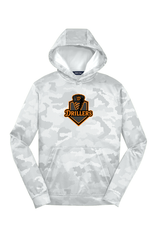 Youth Sport-Tek Sport-Wick CamoHex Fleece Hooded Pullover