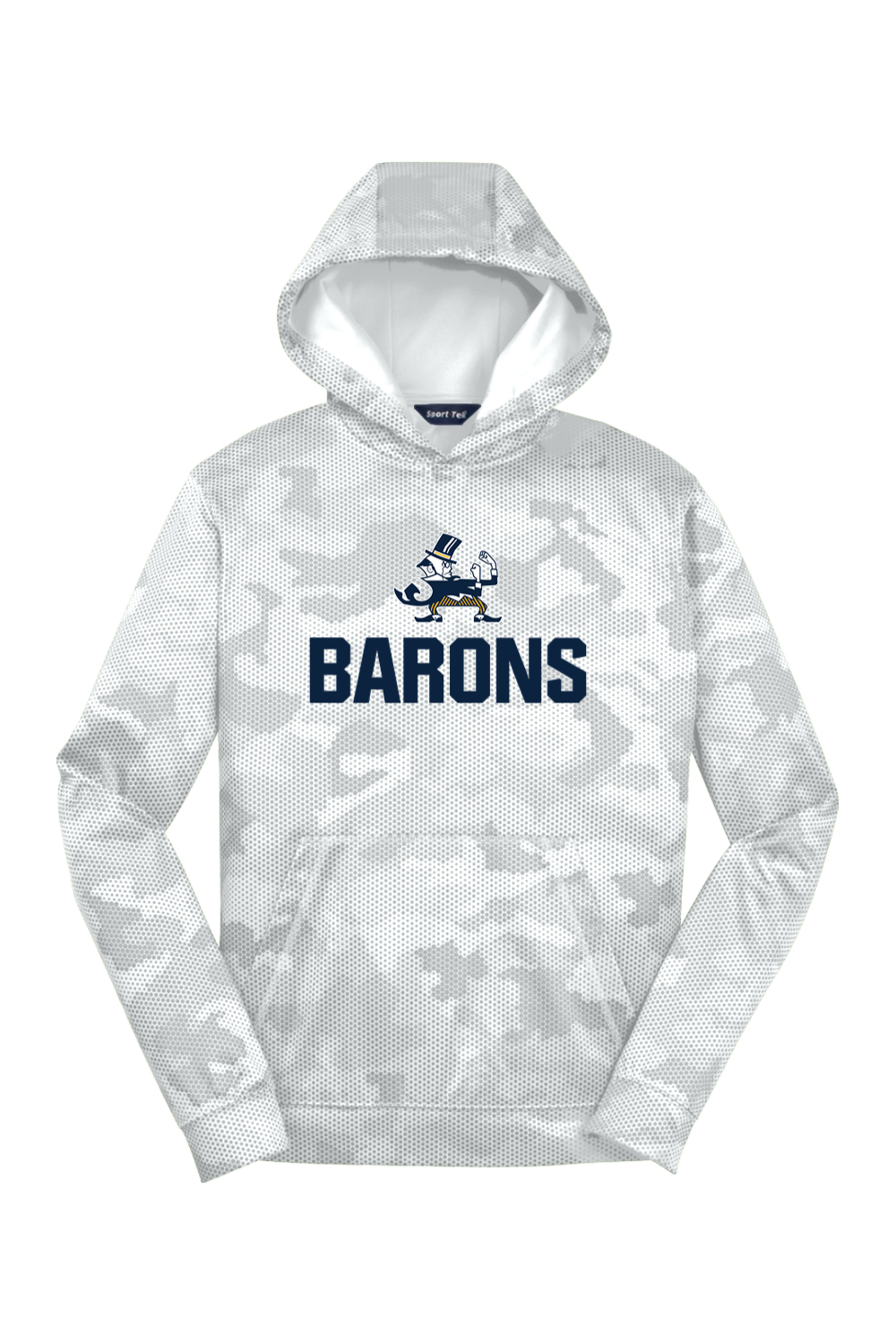 B-CC Wrestling DTF Youth CamoHex Fleece Hooded Pullover
