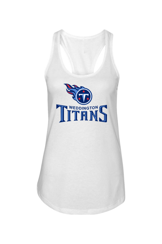 Weddington Titans Football DTF Ladies Racerback Tank
