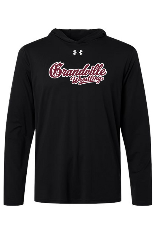 Grandville Wrestling DTF Under Armour Men's Team Vanish Hooded Long Sleeve T-Shirt