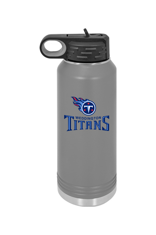 Weddington Titans 32 oz. Stainless Steel Water Bottle