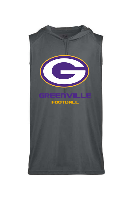 Greenville Football Sleeveless Youth Hood Tee