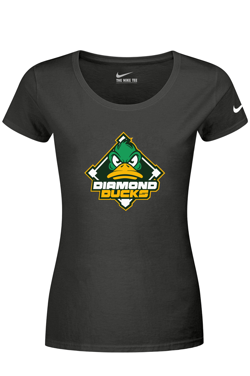 Diamond Ducks Nike Ladies Dri-FIT Cotton/Poly Scoop Neck Tee