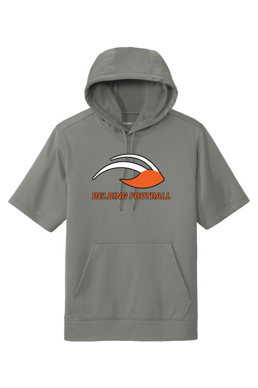 Sport-Tek Sport-Wick Fleece Short Sleeve Hooded Pullover