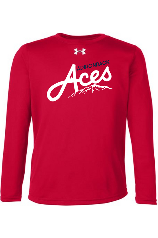 Adirondacks Under Armour Youth Tech Team Long Sleeve T-Shirt