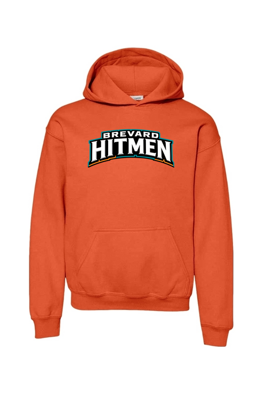 Brevard Hitmen DTF Youth Heavy Blend Hooded Sweatshirt
