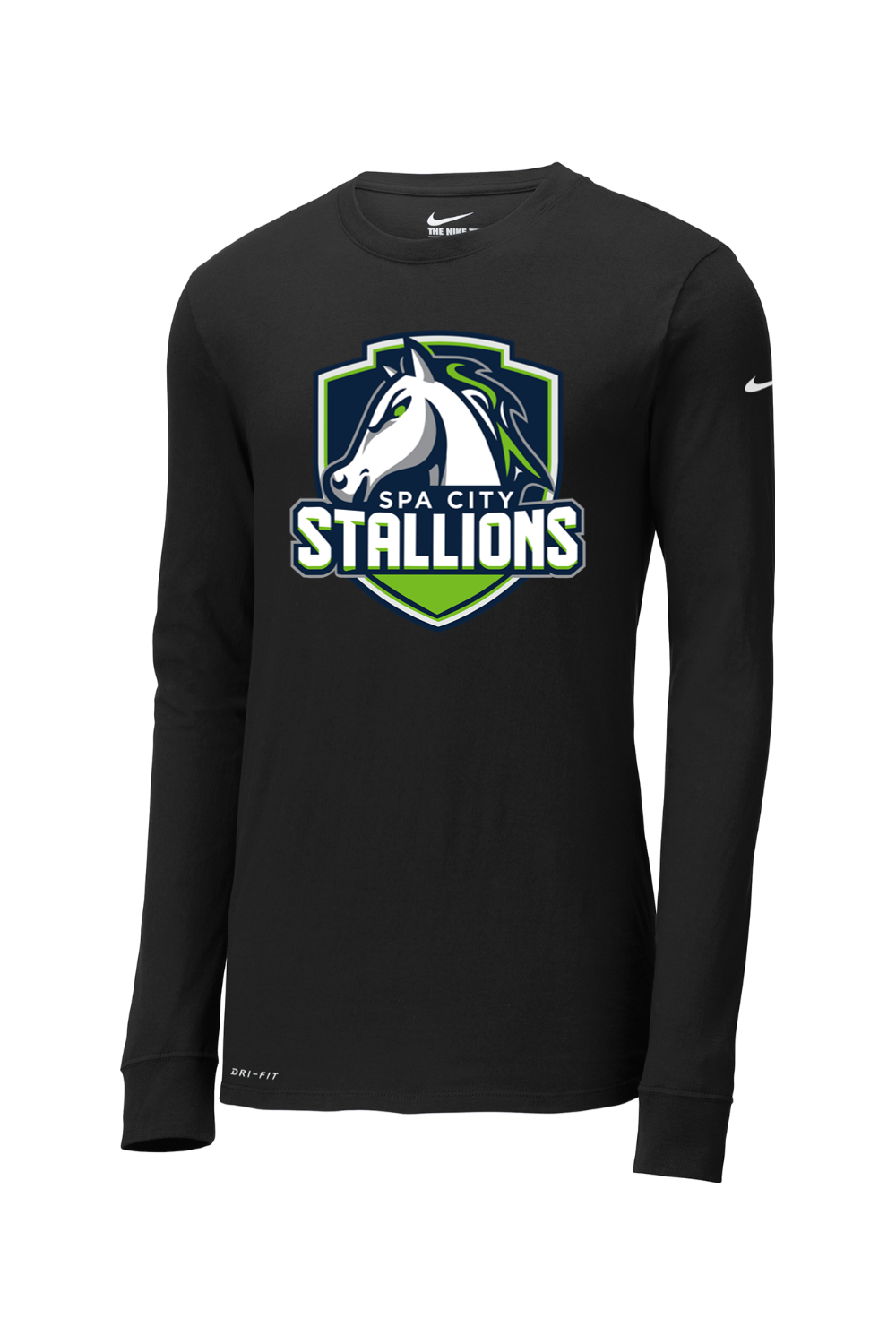 Spa City Stallions DTF Nike Dri-FIT Cotton/Poly Long Sleeve Tee