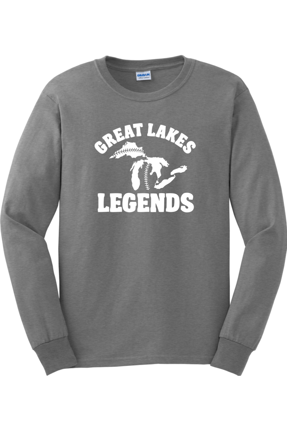 Great Lakes Legends Ultra Cotton Cotton Long Sleeve T-Shirt