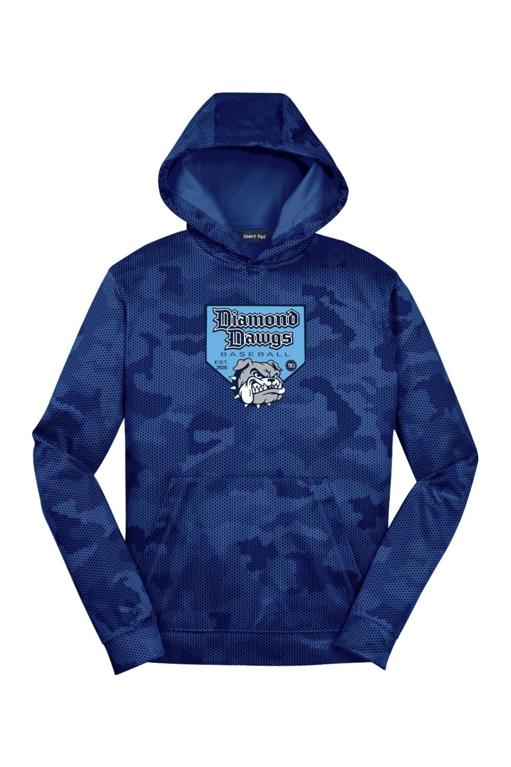 Diamond Dawgs Youth Sport-Wick CamoHex Fleece Hooded Pullover