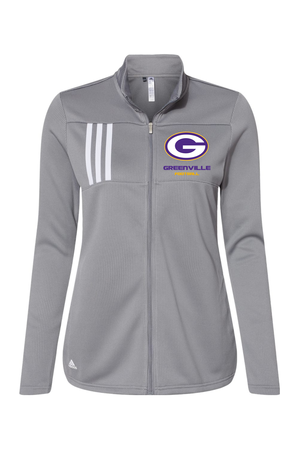 Greenville Football Adidas Women's 3-Stripes Double Knit Full-Zip