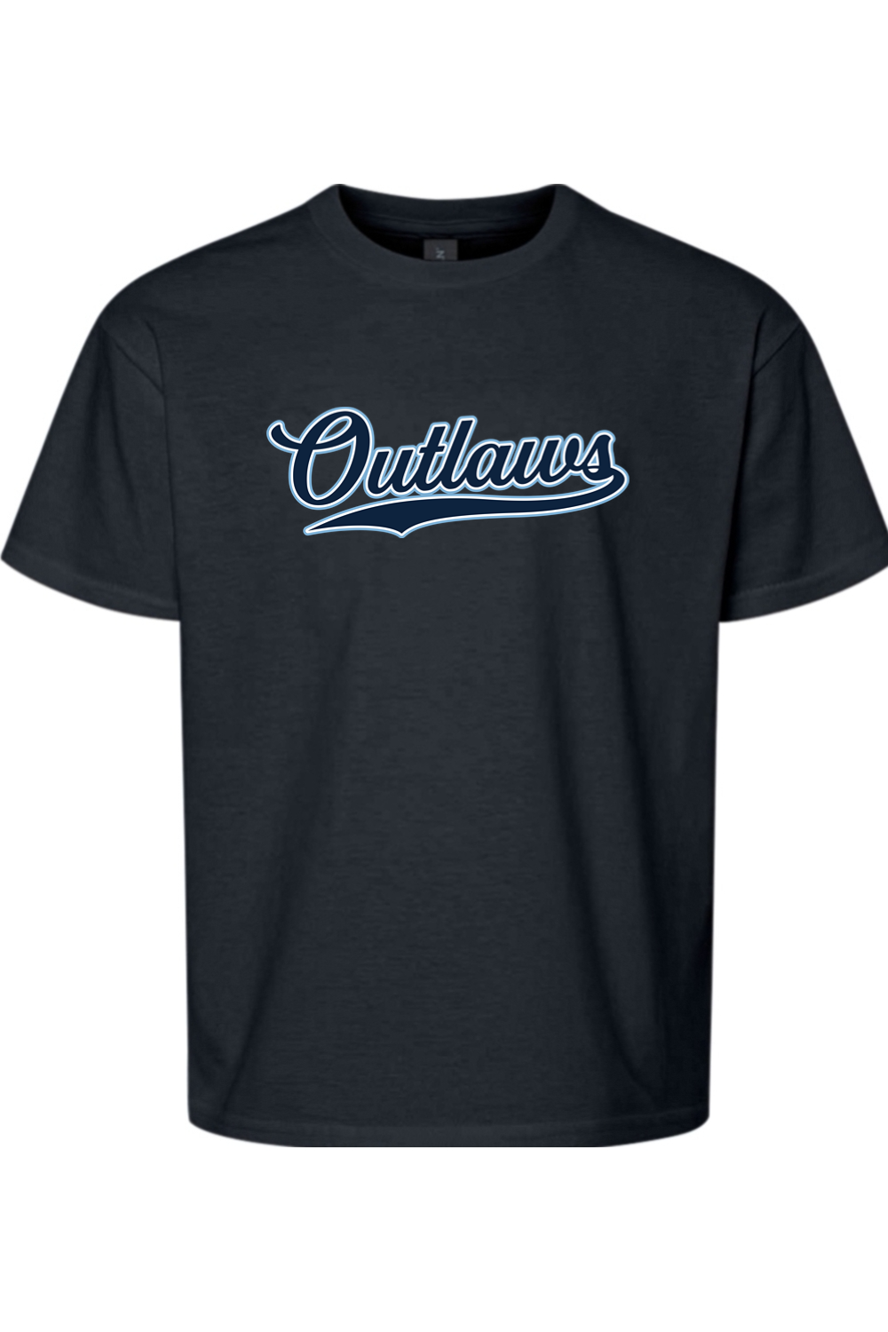 Outlaws Baseball Script Youth Softstyle T-Shirt