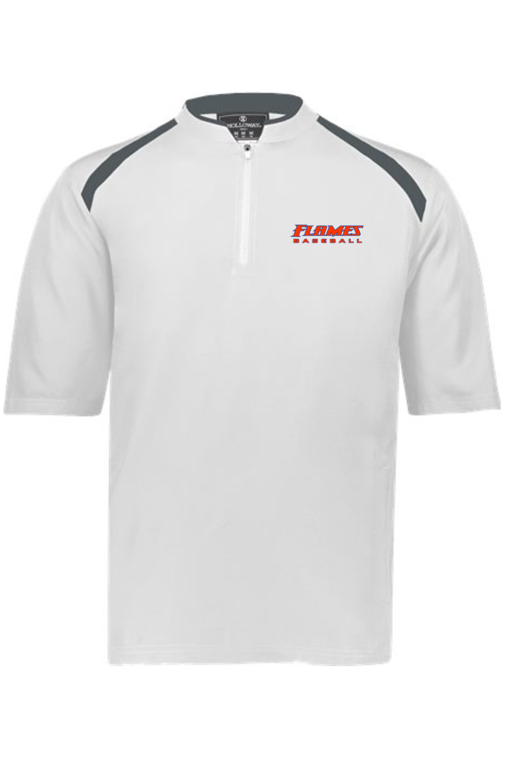 Flames MI Baseball DTF Clubhouse Short Sleeve Quarter-Zip Pullover