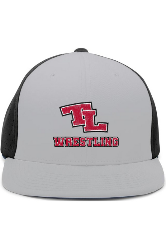 Twin Lakes Wrestling Embroidered Pacific Headwear Perforated F3 Performance Flexfit Cap
