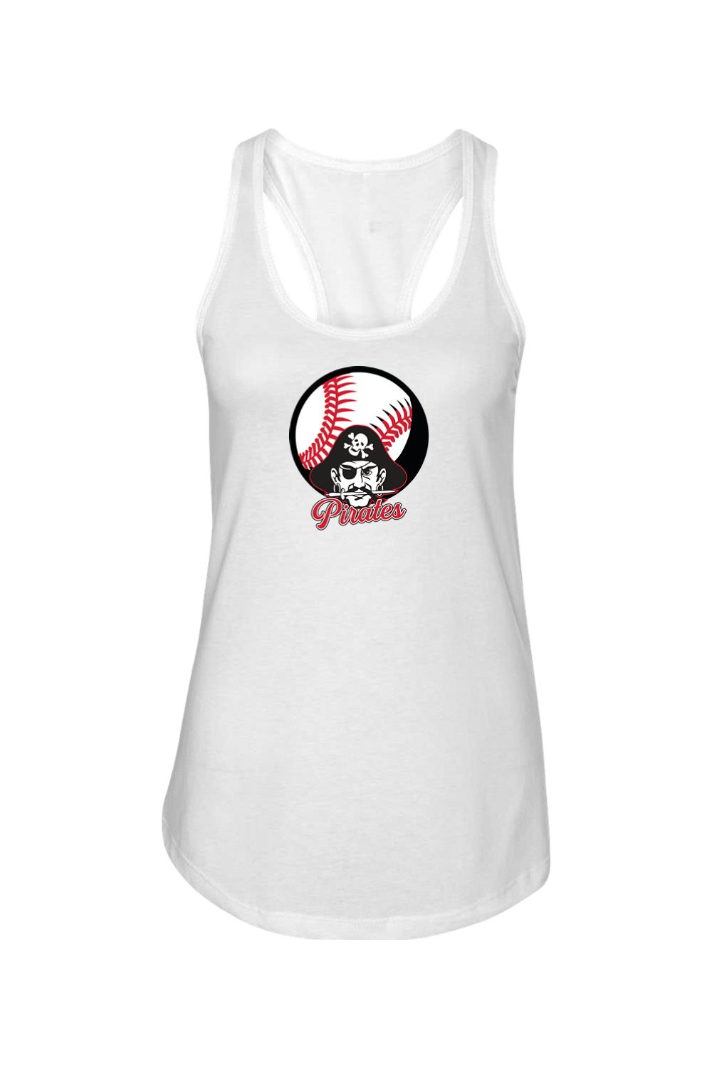 Cardington Pirates Softball DTF Ladies Racerback Tank