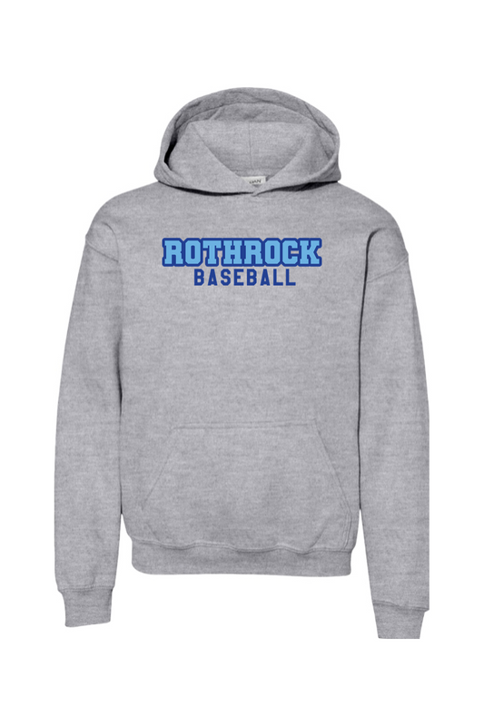 Rothrock Baseball Youth Heavy Blend Hooded Sweatshirt