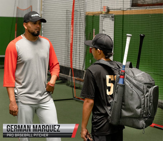 PowerNet Surge Baseball Softball Dual Bat and Equipment Backpack Bag