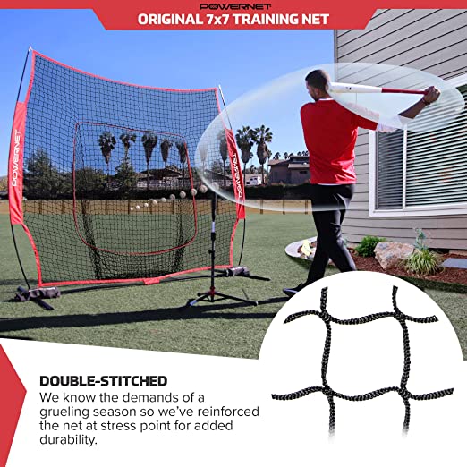 PowerNet 7x7 Baseball Softball Hitting Net