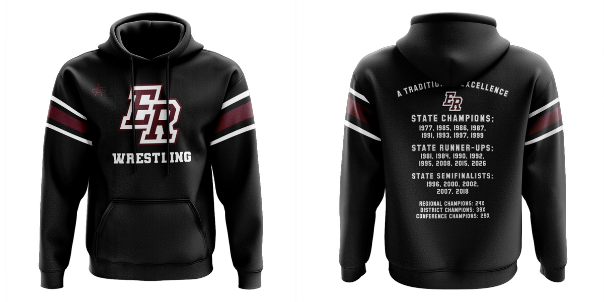 Eaton Rapids Wrestling Sublimated Charged Performance Hoodie