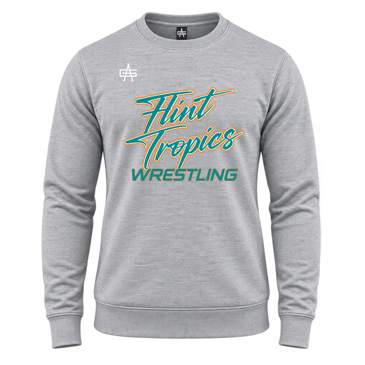 Flint Tropics Wrestling DTF Gutsy Maverick Essential Fleece Crew