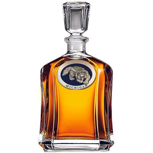 Wolverine with Michigan Capitol Decanter