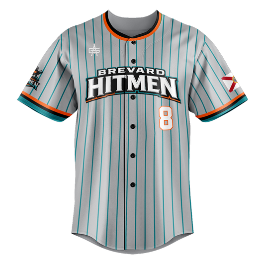 Brevard Hitmen Baseball Full Button Jersey