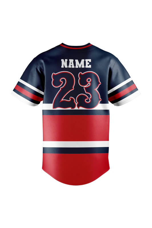 Bartlett Little League Sublimated Baseball Full Button Jersey V1