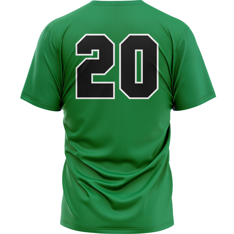 Lickity Split Softball Green V Neck