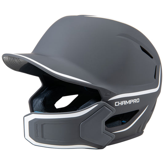 Champro HXE Matte Batting Helmet W/Jaw Guard