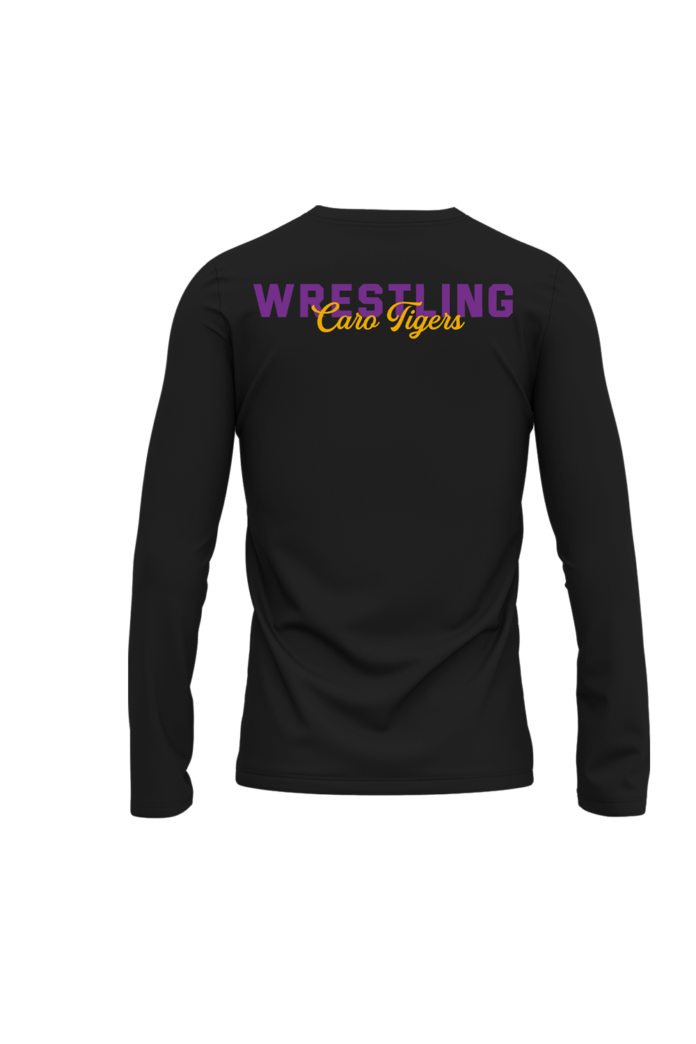 Caro Wrestling Sublimated Performance Long Sleeve Tee- Small Text