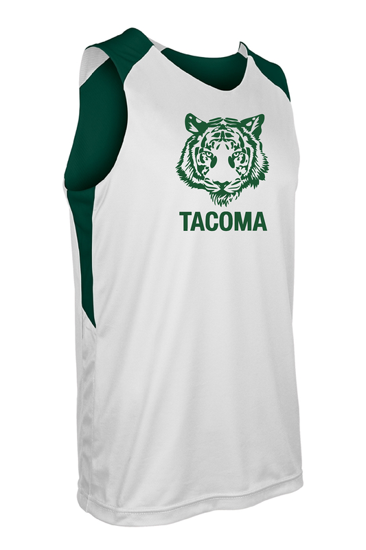 Tacoma Tigers Basketball Champro Swish Reversible Basketball Jersey