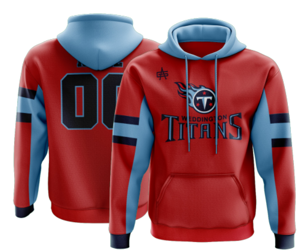 Weddington Titans Football Sublimated Performance Hoodie
