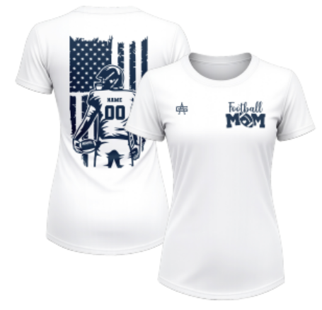 Weddington Titans Football "Mom" Sublimated Short Sleeve Dri-Fit Tee