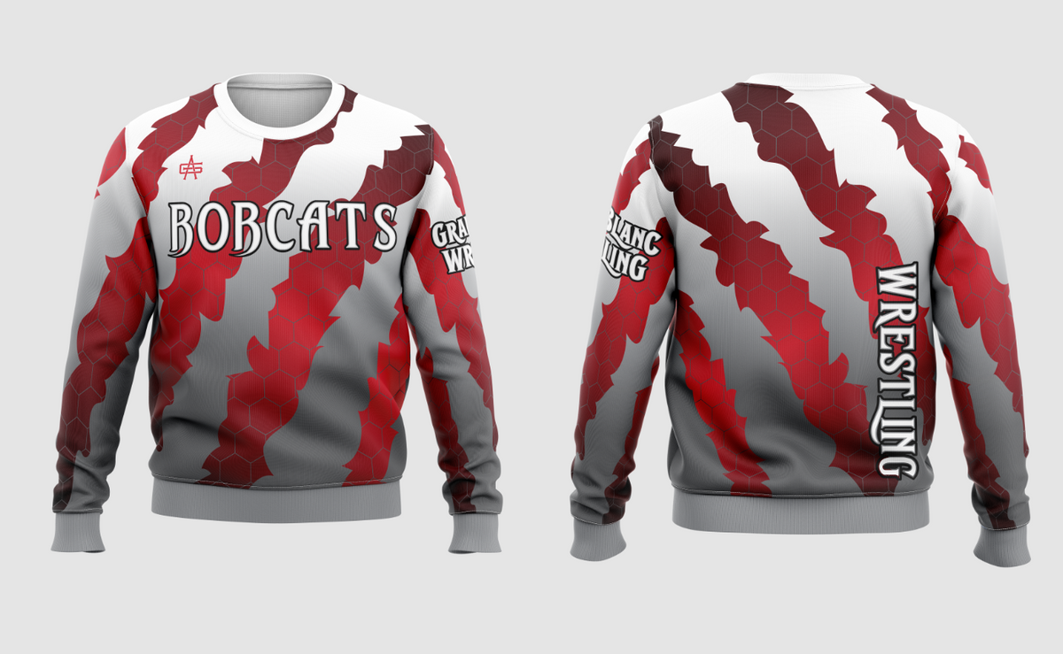 Grand Blanc Wrestling Sublimated Performance Crewneck Sweatshirt