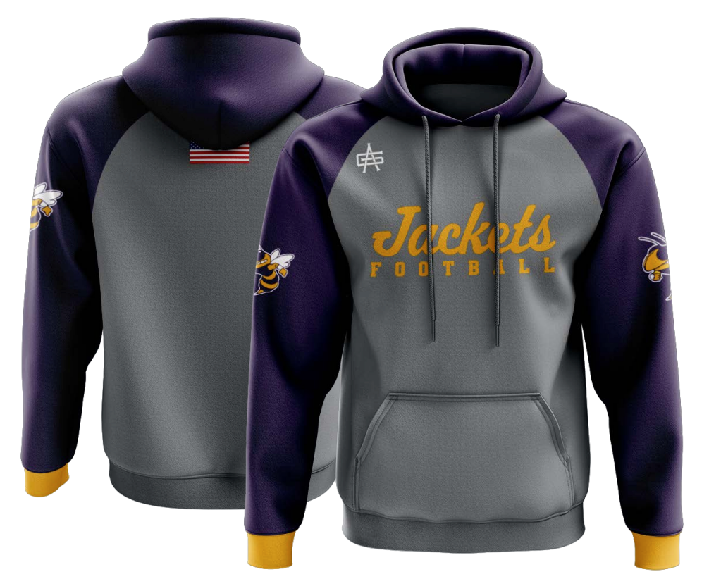 Greenville Football Gutsy IGNITE+ "Jackets Football" Hoodie - Adult and Youth Sizes