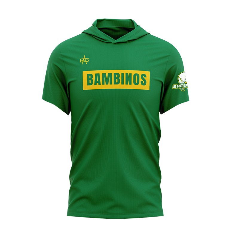 Bambinos Baseball Short Sleeve Hoodie