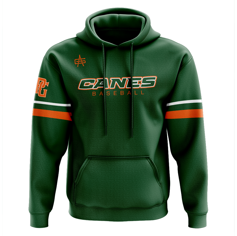Canes Performance Hoodie Green