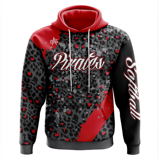 Cardington Pirates Softball Sublimated Performance Hoodie