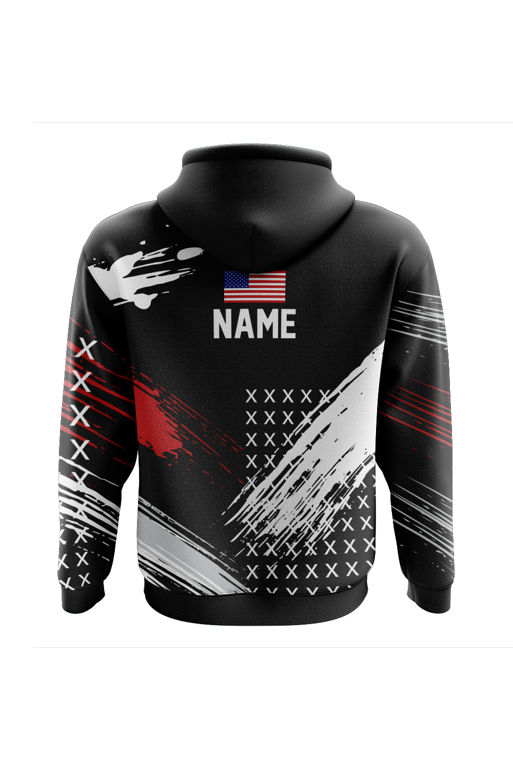 Linden Rev Wrestling Sublimated Charged Performance Hoodie - Black